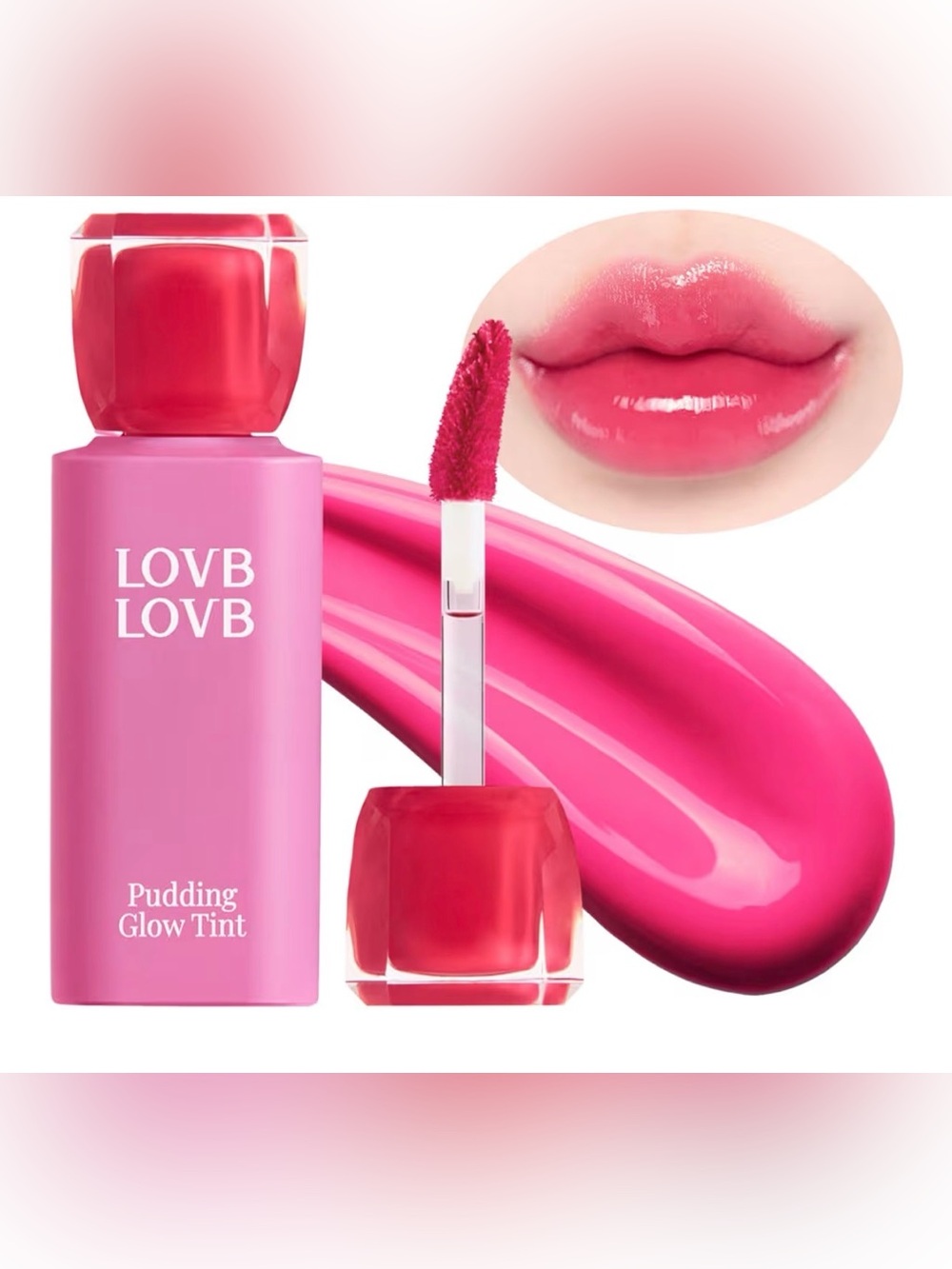 LOVB LOVB Pudding Glow Korean Lip Tint in 03 Candy Berry NEW